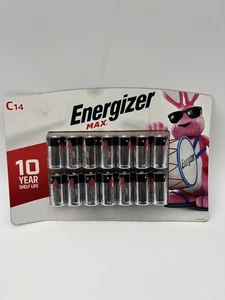 14 PACK of ENERGIZER MAX C CELL Batteries, Alkaline Batteries BRAND NEW SEALED - Picture 1 of 3