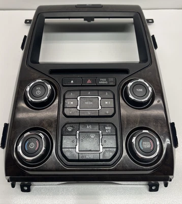 2013-2014 Ford F-150 Heater Climate Control Unit Large Screen Wood Radio TESTED - Image 1 of 4