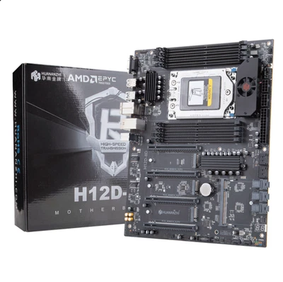 Scheda madre H12D-8D per CPU AMD EPYC 7002 / 7003, 4 slot PCIe 4.0x 16, 3x M.2 - Immagine 1 di 3