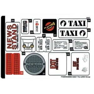 new LEGO Sticker Sheet #2 for Daily Bugle set # 76178 - Picture 1 of 1