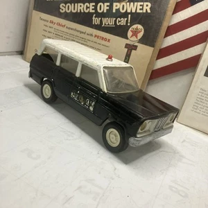 Vintage Tonka Hi-Way Patrol Sheriff Jeep Wagoneer 1960's Pressed Steel - RARE - Picture 1 of 12