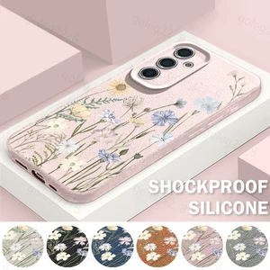 Funda protectora a prueba de golpes con flores para teléfono Samsung S25 Ultra S24 S23 S22 A56 A16 A15 - Imagen 1 de 18