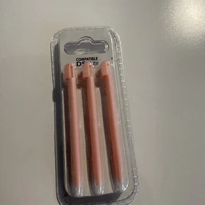 NEUF NEW lot 3 stylet rose nintendo DS lite - Imagen 1 de 1