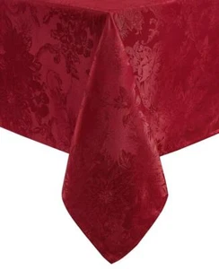 Mantel tejido Elegance Elrene Poinsettia Jacquard Holiday 52" X 52" - Imagen 1 de 2