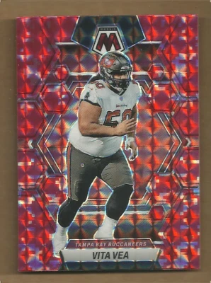 Vita Vea 2023 Panini Mosaic Red Prizm #230 Tampa Bay Buccaneers - Image 1 of 2