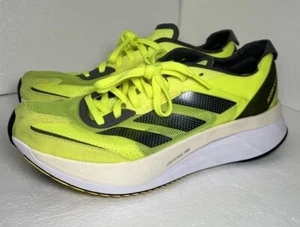 Adidas Adizero Boston 11 Laufschuhe Größe 8,5 gelb schwarz weiß Sneaker GX6650 - Bild 1 von 17