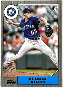 2022 Topps 1987 - George Kirby - Nero /299 - Rookie (RC) Mariners - Foto 1 di 2