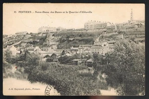 POITIERS 86 CPA Quartier Abboville écrite à Jean OUILLET rue Acqueduc Paris 1914 - Picture 1 of 2