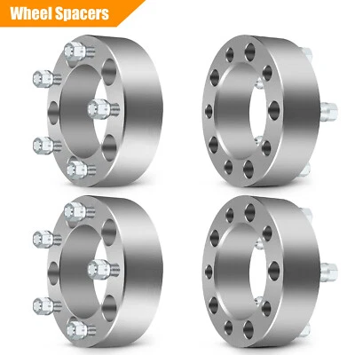 MIROZO (4) 2" Inch 5x5.5 1/2" For Jeep CJ5 CJ6 Ford F-150 Dodge Ram Wheel Spacer - Image 1 of 4