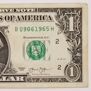 Birthday Dollar Bill September 6, 1965 Fancy Serial Number $1 Series 2013 B Note - Picture 1 of 5