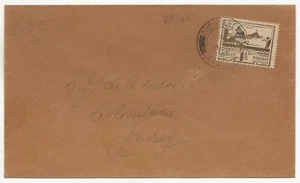 GB Jersey 1943 WW2 Occupation Cover SG 5 FDC - Picture 1 of 1