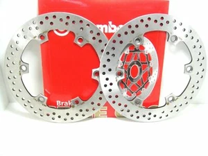 BREMBO COPPIA DISCO FRENO ANTERIORE SERIE ORO PER HONDA SILVER WING 400 2007 - Foto 1 di 1