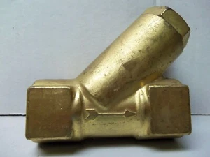 Colador de latón DEMA línea tipo Y, tamaño de tubo NPT de 3/4" con una pantalla de malla de 40 - Imagen 1 de 5