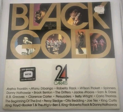 Black Gold 24 Carat Vinyl - Sealed - SP 2000 2x LP Aretha Franklin Otis Redding - Image 1 of 4