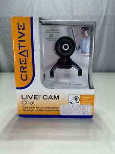 Creative Live! Cam Chat Camera USB VF0330EF Black NEW In Box - Zdjęcie 1 z 9
