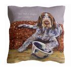 Little Dog Laughed This Bowl Is Empty Just Saying Cushion Gift 40cm x 40cm Squar