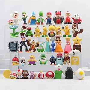 48Pcs Mario mini Figure Toys Doll Action Figures Super cake toppers decor - Picture 1 of 7