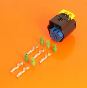 Genuine Bosch 5 Way Trapez Sealed Female Connector w/ Terminals Seals 1928405159 - Picture 1 of 4