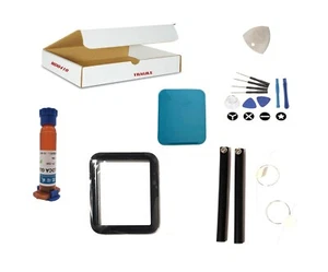 Screen Repair Kit Fit Apple Watch Series 3 42mm - Front Glass Lens Replacement - Picture 1 of 5