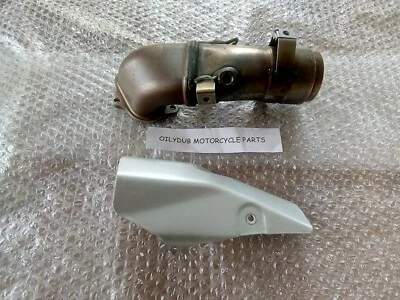 Ducati Exhaust Panigale 1199 899 Horizontal Downpipe Header + Shield 57013061C - Image 1 of 4