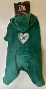 Juicy Couture Velour Dog Tracksuit Super Soft Green M/L New With Tags!! - Picture 1 of 4