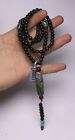 China Hongshan Culture Agate Carve Exorcism Beads Dzi Amulet Necklace Pendant