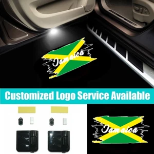 2x LED Car Door Jamaica flag Logo Courtesy Ghost Shadow Laser Projector Lights - Picture 1 of 7