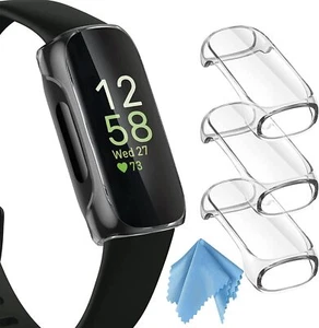 [3 Pack] For Fitbit Inspire 3/Inspire 2/Inspire HR Soft TPU Bumper Case Cover - Picture 1 of 11