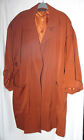 Open Front Bronze Orange Coat Oversized 14 16* 1980's PRIVATE COLLECTION Read!