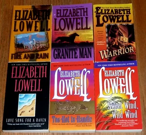 Lot of 6 Elizabeth Lowell Romance Fiction Paperback Books Very Good - Picture 1 of 4