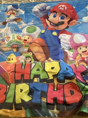 Фоновый баннер на день рождения Super Mario 40x59 - Изображение 1 из 4