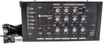 ORION XTR-X4R 4-WEGE ELEKTRONISCHE (AKTIVE) CROSSOVER NETZWERK mit FERNBEDIENUNG BASS BOOST - Bild 1 von 4