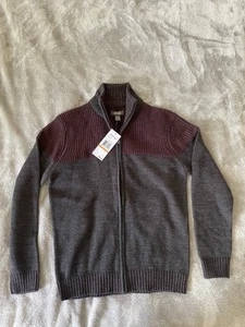 Men’s Kenneth Cole Reaction Sweater, Long Sleeve, Full Zipper, Size S, NWT - Picture 1 of 2