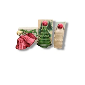 Lote de botellas de colonia de Navidad vintage Avon vacías | muñeco de nieve campanas de árbol 1980 - Imagen 1 de 8