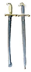 Dos sables cortos o couteaux de colección (1947/55) utilizados por la Policía Federal Argentina - Imagen 1 de 23