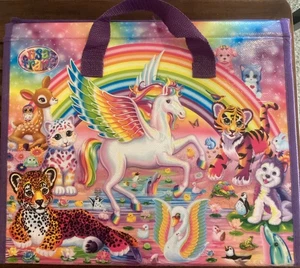 2016 Lisa Frank Unicorn Trifold Portfolio School Binder Folder 10x13 - Picture 1 of 6