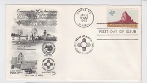 TurtlesTradingPost- New Mexico Statehood- 1962 - #1191 FDC Fleetwood Cachet - Picture 1 of 1