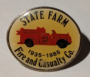 Vintage State Farm Insurance Fire & Casualty 1935 1985 Lapel Pin - Picture 1 of 2