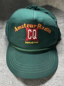 Amateur Radio CQ Industry Yupoong Snap Back Hat Vintage - Picture 1 of 3
