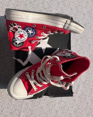 SCARPE CONVERSE ROSSE # 36 ALL STAR CHUCK TAYLOR QUASI NUOVE CON SCATOLA - Immagine 1 di 4