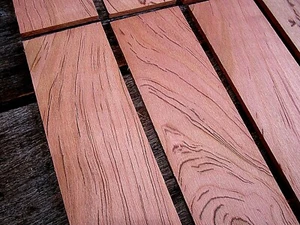 10 SANDED KILN DRIED THIN PIECES BLACK LINE SPALTED CHERRY 12" X 3" X 1/4" - Picture 1 of 2