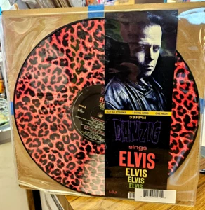 "Danzig Sings Elvis" Pink Leopard Print Pic Disc Brand New Sealed LP - Picture 1 of 2
