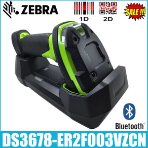 Escáner de código de barras USB inalámbrico Bluetooth 2D/1D Zebra DS3678-ER2F003VZCN con base - Imagen 1 de 10