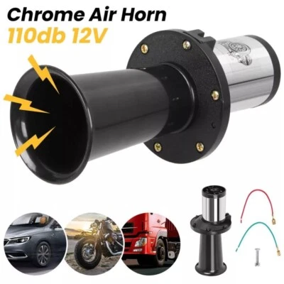 Retro Hupe Fanfare mit Oldtimer Klang Lufthorn Auto Signalhorn PKW KFZ 12V 110DB - Bild 1 von 4