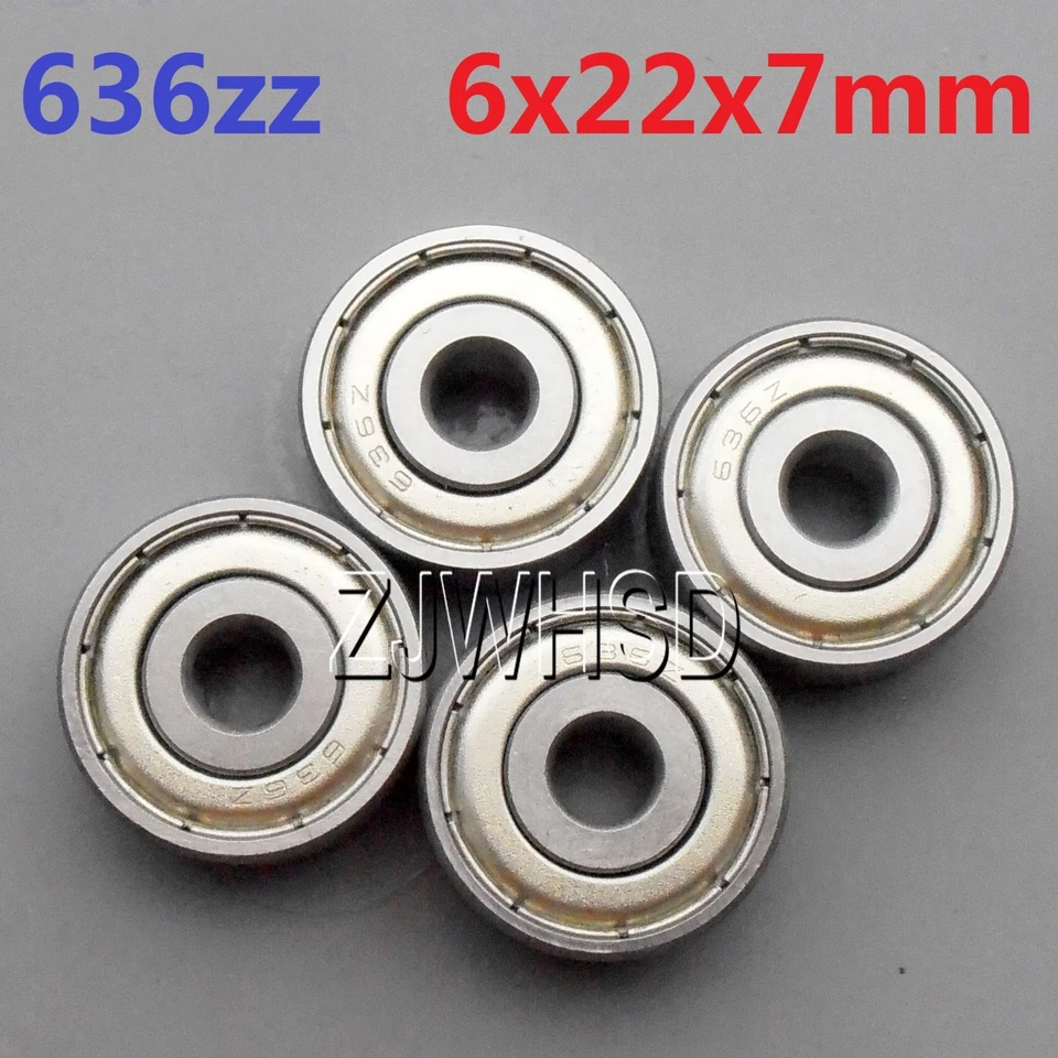 4pcs 636zz Sealed Bearing ID: 6 OD: 22 W: 7 mm for TAMIYA TRAXXAS ALIGN RC DIY - Image 1 of 1