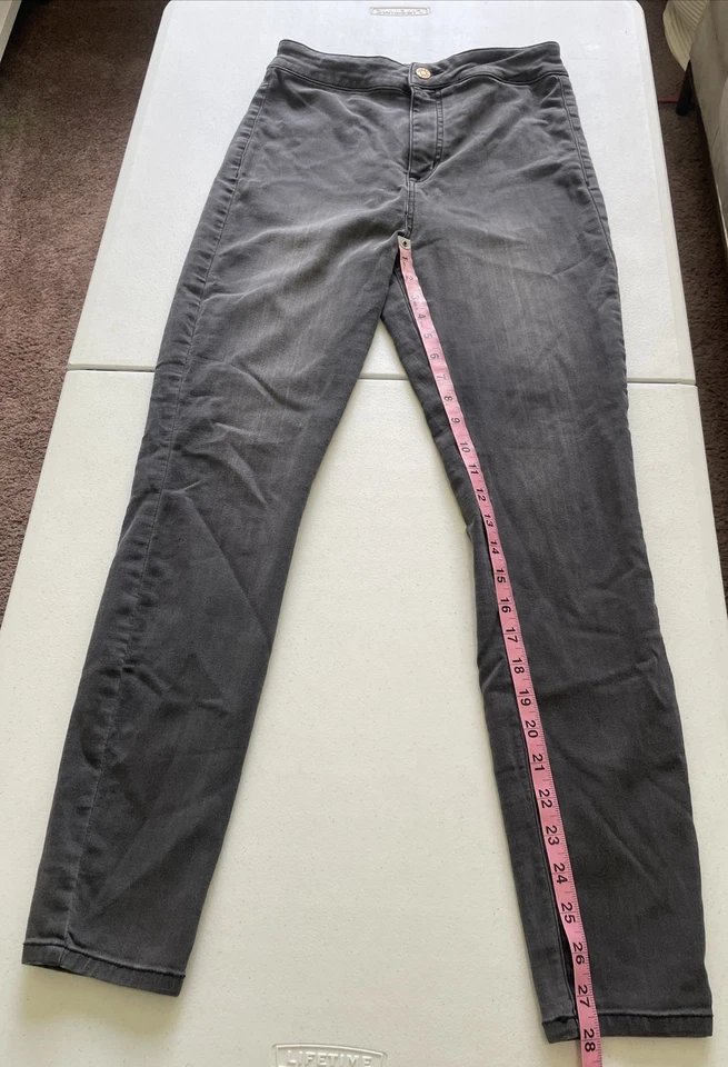 Pantalones de mezclilla para mujer GUESS Los Angeles con cremallera talla 29 color gris (0028) Foto 1 de 4