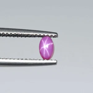 Top Quality 6 Rays Pink Star Ruby 2.60 CT Oval Cabochon Loose Gem for Rings - Picture 1 of 3