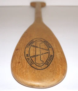 Mini canoa remo vintage McCANN PADDLES pequeña de madera de 20" CORNELL, WI EE. UU. - Imagen 1 de 9