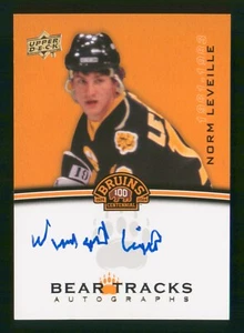 2023-24 CENTENARIO BOSTON BRUINS NORMA LEVEILLE BEAR TRACKS AUTOMÁTICO BT-NL 98022 - Imagen 1 de 2