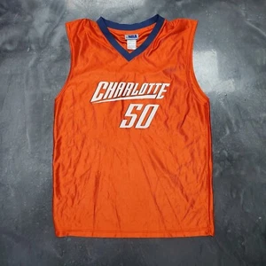 Official NBA Charlotte Bobcats Emeka Okafor #50 Jersey [Size L] Orange Rare - Picture 1 of 6